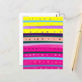 Cartão Postal abstrato de arte colorida da Boêmia