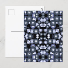 Cartão Postal Abstrato de Arte Orbital do Círculo Concentrado Gl