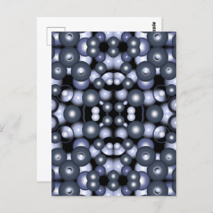 Cartão Postal Abstrato de Arte Orbital do Círculo Concentrado Gl