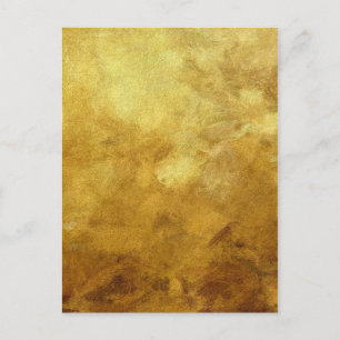 Cartão Postal abstrato de arte pintado fundo em cor de ouro