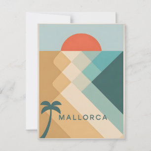 Cartão Postal Abstrato de colheita de Maiorca
