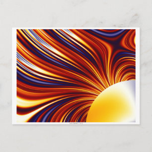 Cartão Postal Abstrato de Cor e Forma - Gravidade Solar e Magnet