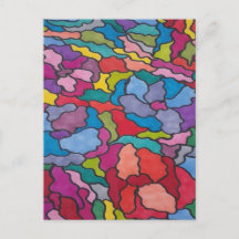 Abstrato de Flores de Vidro Arco-Arco-Arrependido