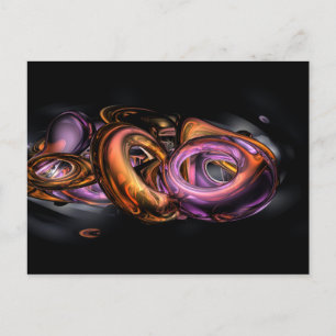 Cartão Postal Abstrato de grafite