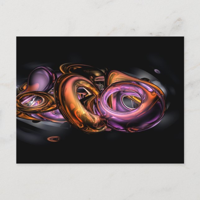 Cartão Postal Abstrato de grafite (Frente)