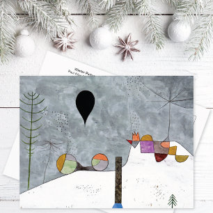 Cartão Postal Abstrato de Imagem de inverno Paul Klee