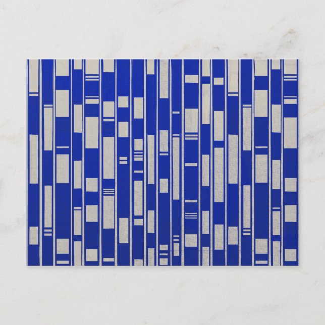 Cartão Postal Abstrato de inspiração de têxteis africanos - V2 (Frente)