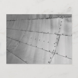 Cartão Postal Abstrato de Pele de Aeronaves de Alumínio