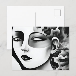 Cartão Postal Abstrato de saúde mental