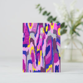 Cartão Postal Abstrato de Starry em Purples e Blues
