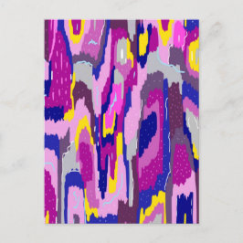 Cartão Postal Abstrato de Starry em Purples e Blues