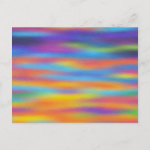 Cartão Postal Abstrato Desert Sunset Sky Trabalho de arte