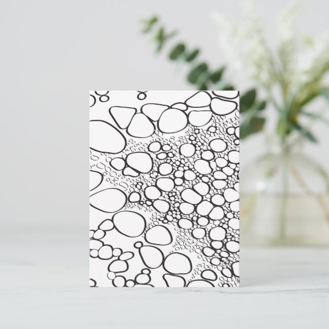 Cartão Postal Abstrato digital work 10 (Em pé/Frente)