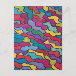 Cartão Postal Abstrato do Arco-Íris