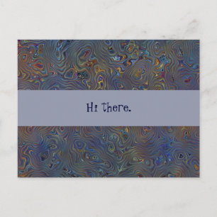 Cartão Postal Abstrato do Caos Psicodélico
