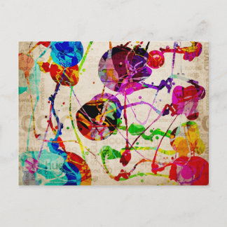 Cartão Postal Abstrato Expressionismo 2