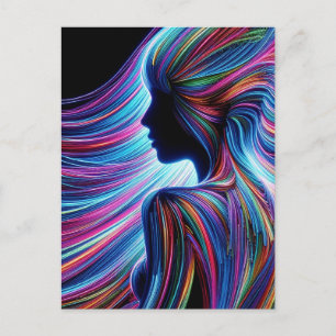 Cartão Postal Abstrato fêmea