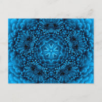ABSTRATO Floral AZUL DAHLIA FlOWER