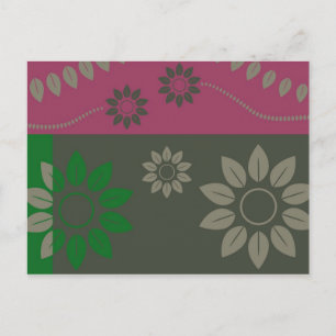 Cartão Postal abstrato-folha007