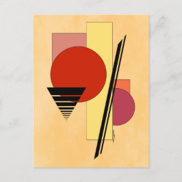 Cartão Postal Abstrato Formas