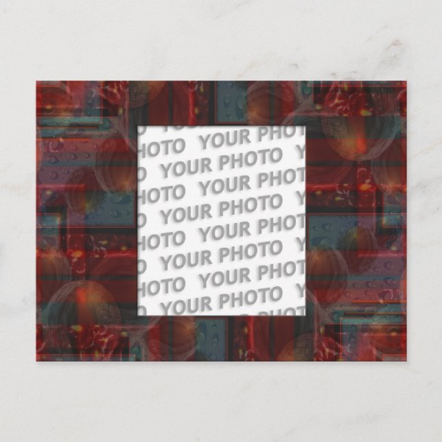 Cartão Postal Abstrato frame ARTs 4 + sua foto (Frente)