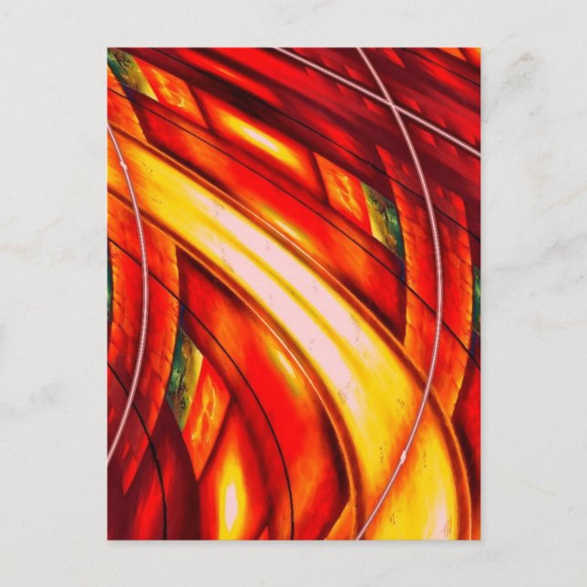 Cartão Postal Abstrato futurística (Frente)