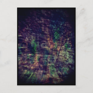 Cartão Postal Abstrato Ghost Sinal e Árvore