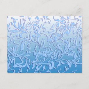 Cartão Postal Abstrato Icy Swirl