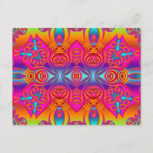 Cartão Postal Abstrato - Kaleidoscópio 9