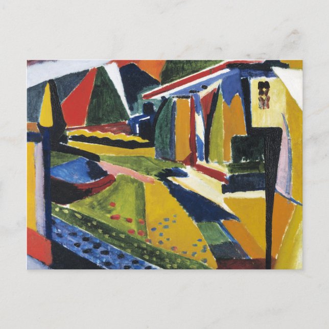 Cartão Postal Abstrato Landscape, por Henry Lyman Sayen, (Frente)