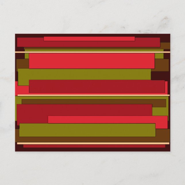 Cartão Postal Abstrato Livros (Frente)