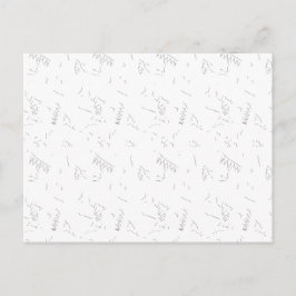 Cartão Postal Abstrato Minimalista Luxuoso