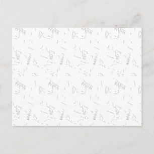 Cartão Postal Abstrato Minimalista Luxuoso