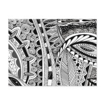 Abstrato moderna de tinta preta e branca