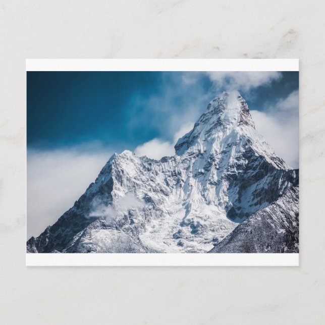 Cartão Postal abstrato montanhas de ama dablam Himalaya (Frente)
