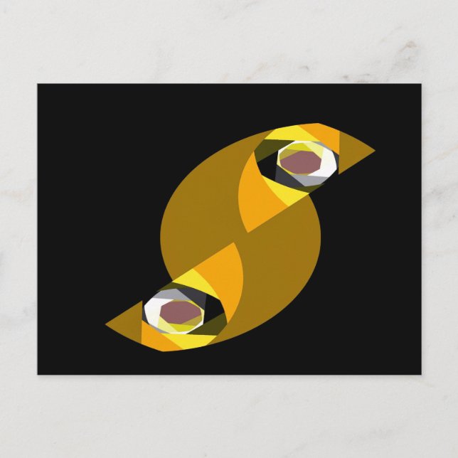 CARTÃO POSTAL ABSTRATO OWL (Frente)