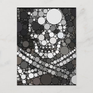 Cartão Postal Abstrato Pirata Caveira e Espadas Cruzadas