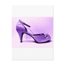 Abstrato pop Art Purple High Heel Calçado