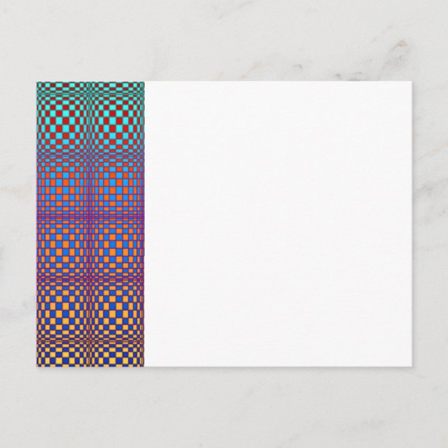 Cartão Postal Abstrato Quadrados 2 (Frente)