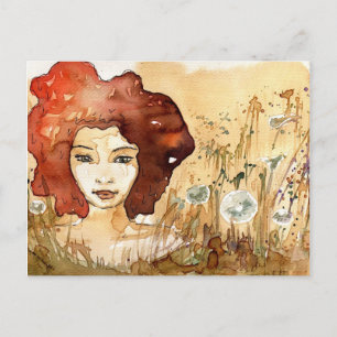 Cartão Postal Abstrato retrato 3