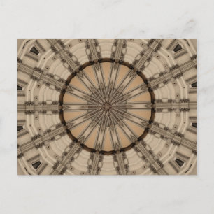 Cartão Postal Abstrato Romano Caleidoscópio Gráfico Design