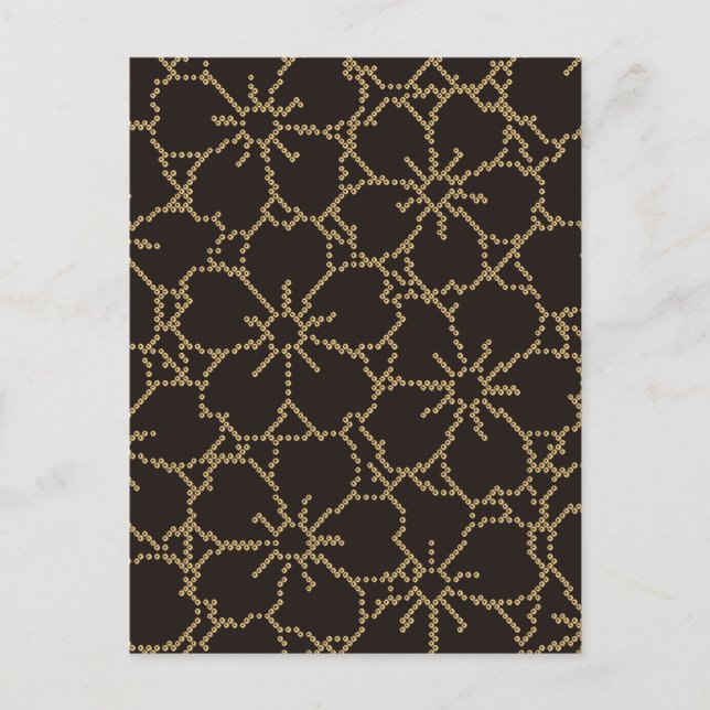 Cartão Postal Abstrato Sakura Japan Floral Kimono (Frente)