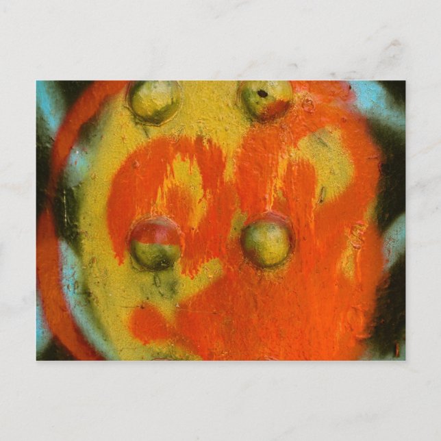 Cartão Postal Abstrato Spray Paint Art 01 (Frente)