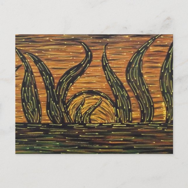 Cartão Postal Abstrato Sunrise (Frente)