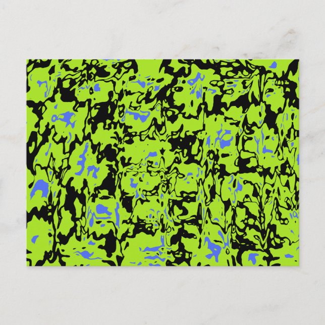 Cartão Postal Abstrato Swirl (Frente)