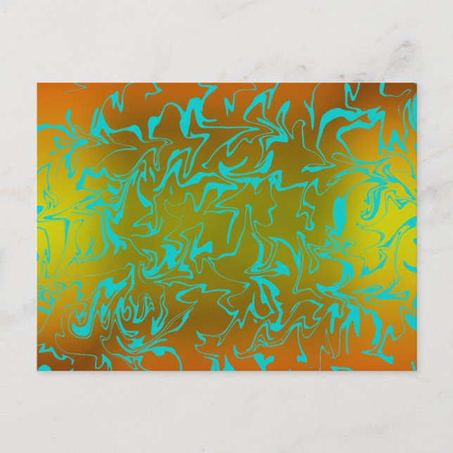 Cartão Postal Abstrato Swirl (Frente)