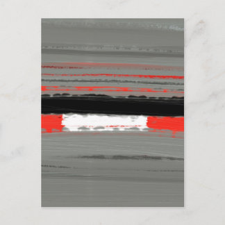 Cartão Postal Abstrato Vermelho 4