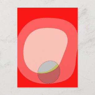 Cartão Postal abstrato Vermelho 615