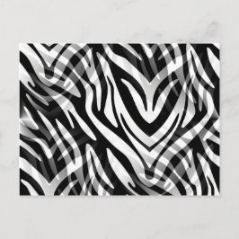 Cartão Postal Abstrato Zebra