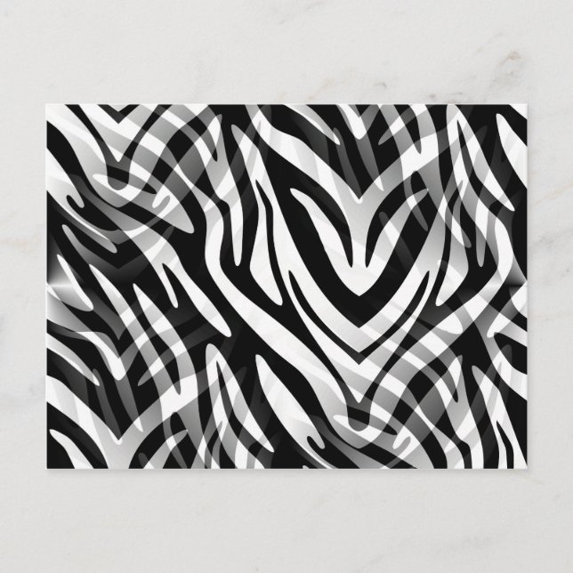 Cartão Postal Abstrato Zebra (Frente)